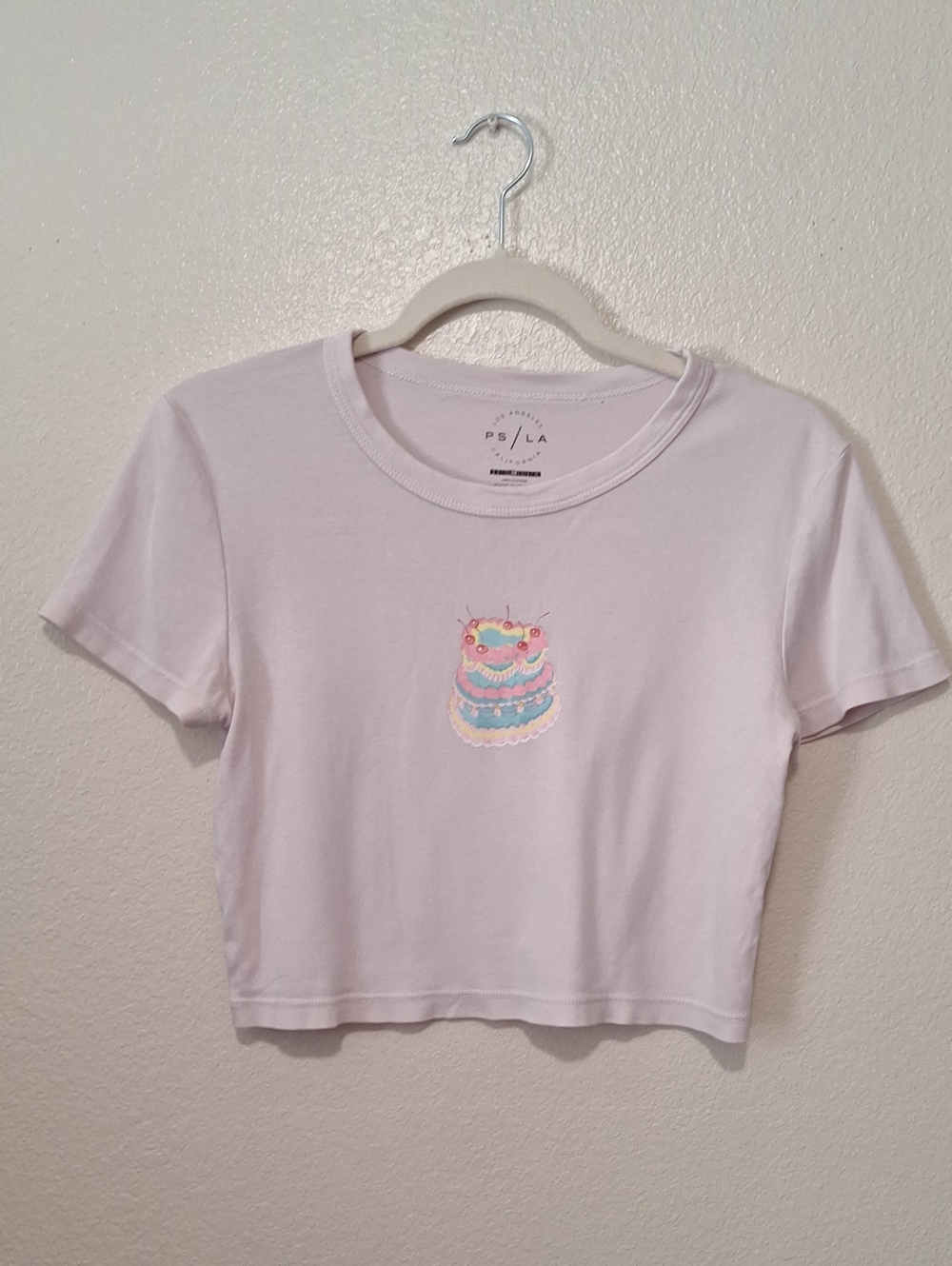 PacSun Tiny Tee with Cutest Cake Graphic, Medium
